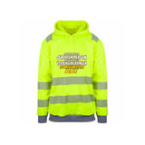 Juridisk Person Reflekshoodie – Safety Gul – foran