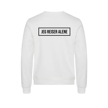Jeg reiser alene Genser – Hvit – bak