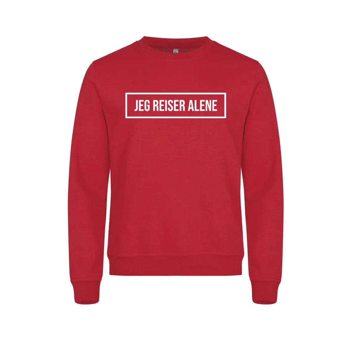 Jeg reiser alene Genser – Rød – foran