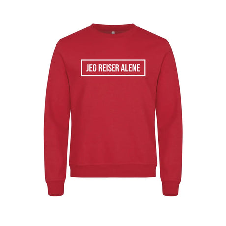 Jeg reiser alene Genser – Rød – foran