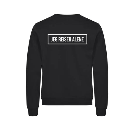 Jeg reiser alene Genser – Sort – bak