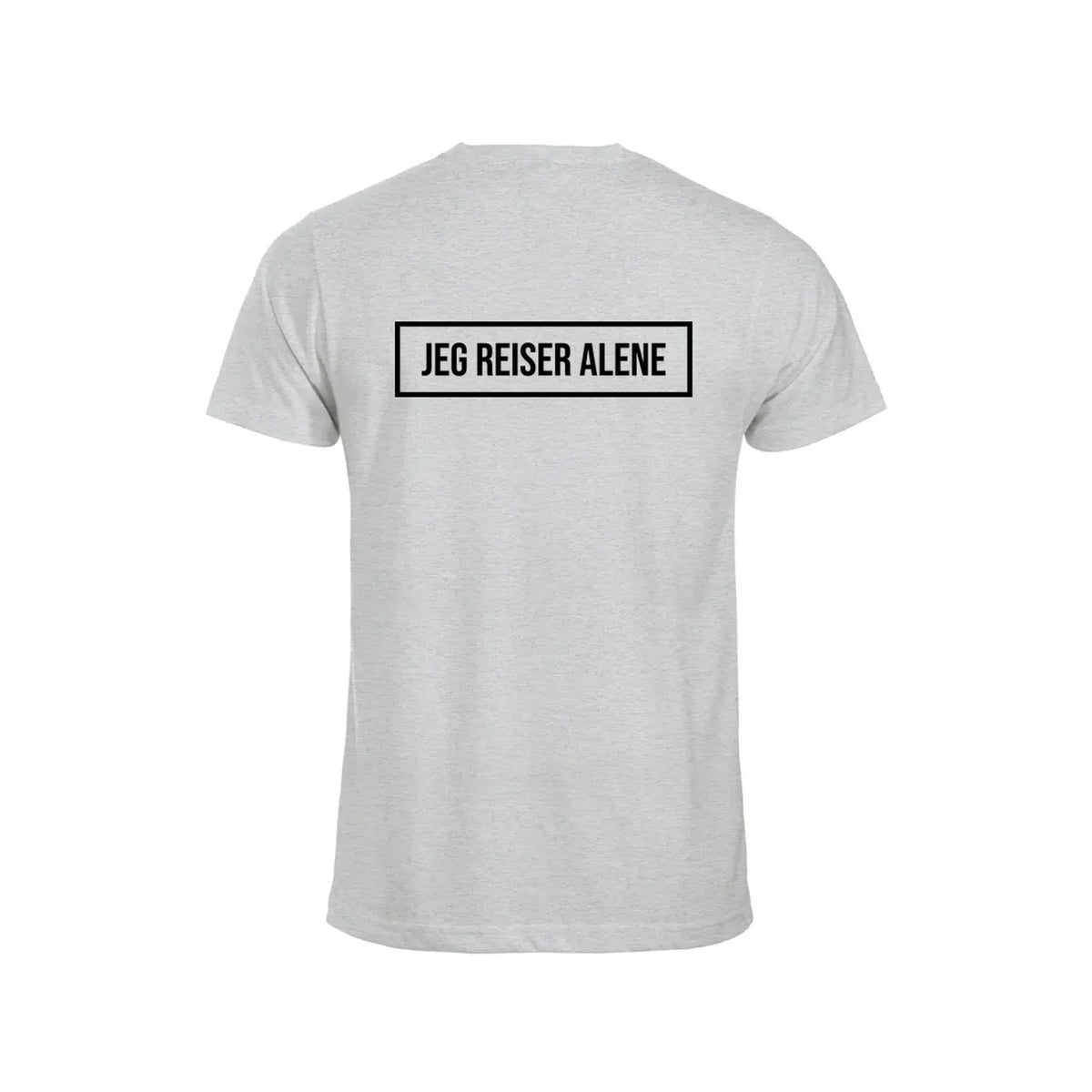 Jeg reiser alene T-skjorte – Aske – bak