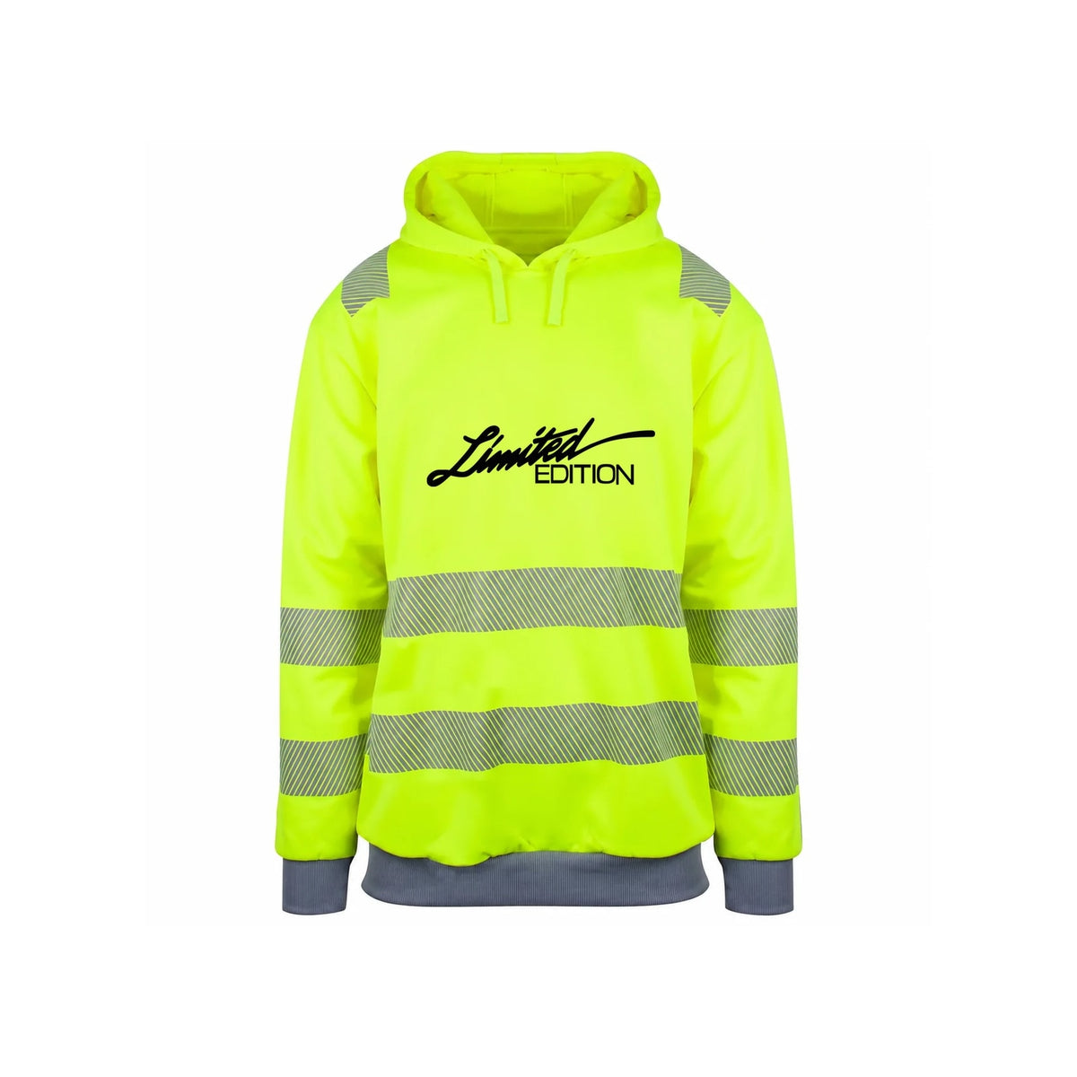 Limited Edition Reflekshoodie – Safety Gul – foran