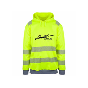 Limited Edition Reflekshoodie – Safety Gul – foran