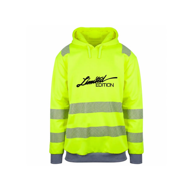 Limited Edition Reflekshoodie – Safety Gul – foran