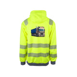 Lindås Express Reflekshoodie – Safety Gul – bak