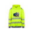 Lindås Express Reflekshoodie – Safety Gul – foran