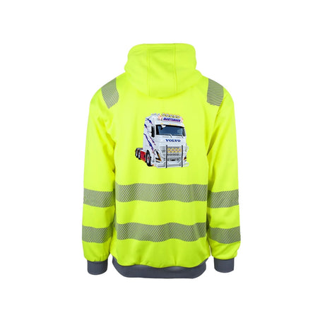 Martemoen Reflekshoodie – Safety Gul – bak