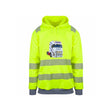 Martemoen Reflekshoodie – Safety Gul – foran