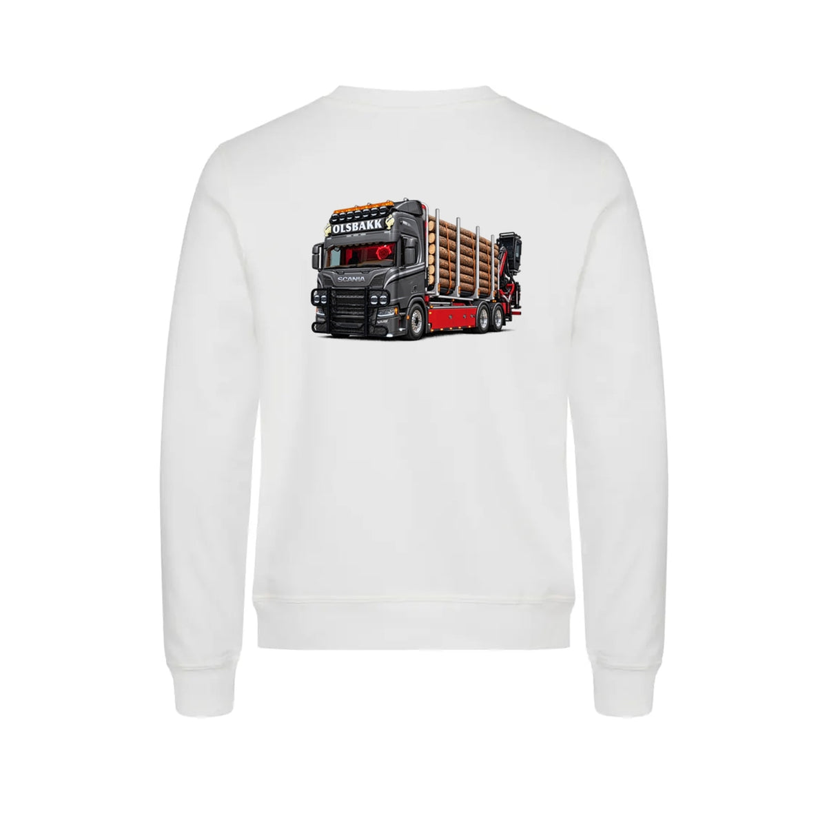 OLSBAKK Express Genser – Hvit – bak