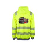 OLSBAKK Express Reflekshoodie – Safety Gul – bak
