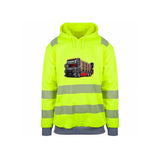 OLSBAKK Express Reflekshoodie – Safety Gul – foran