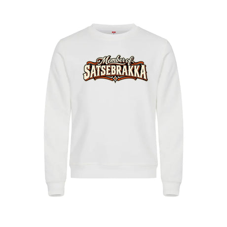 Satsebrakka Genser – Hvit – foran