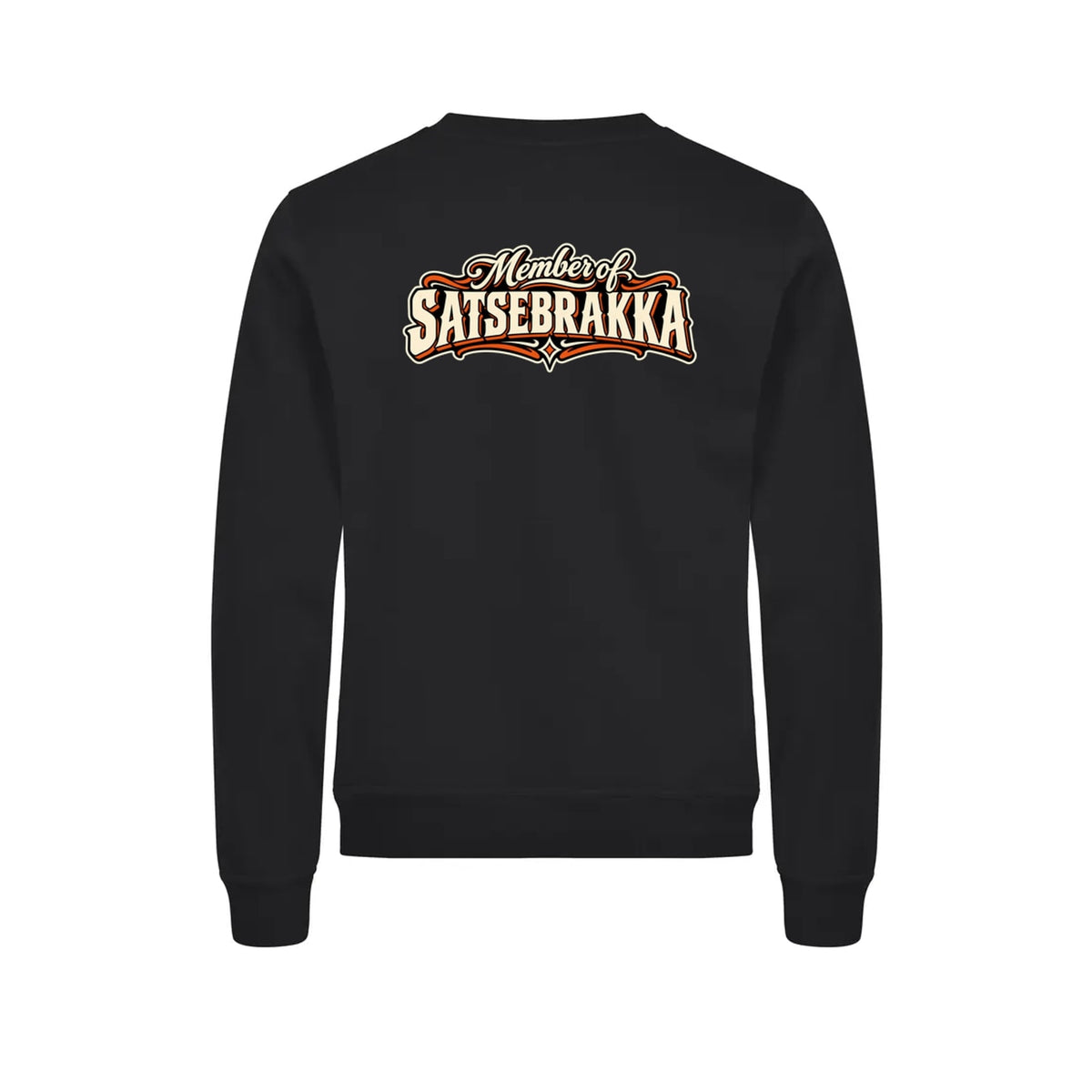 Satsebrakka Genser – Sort – bak