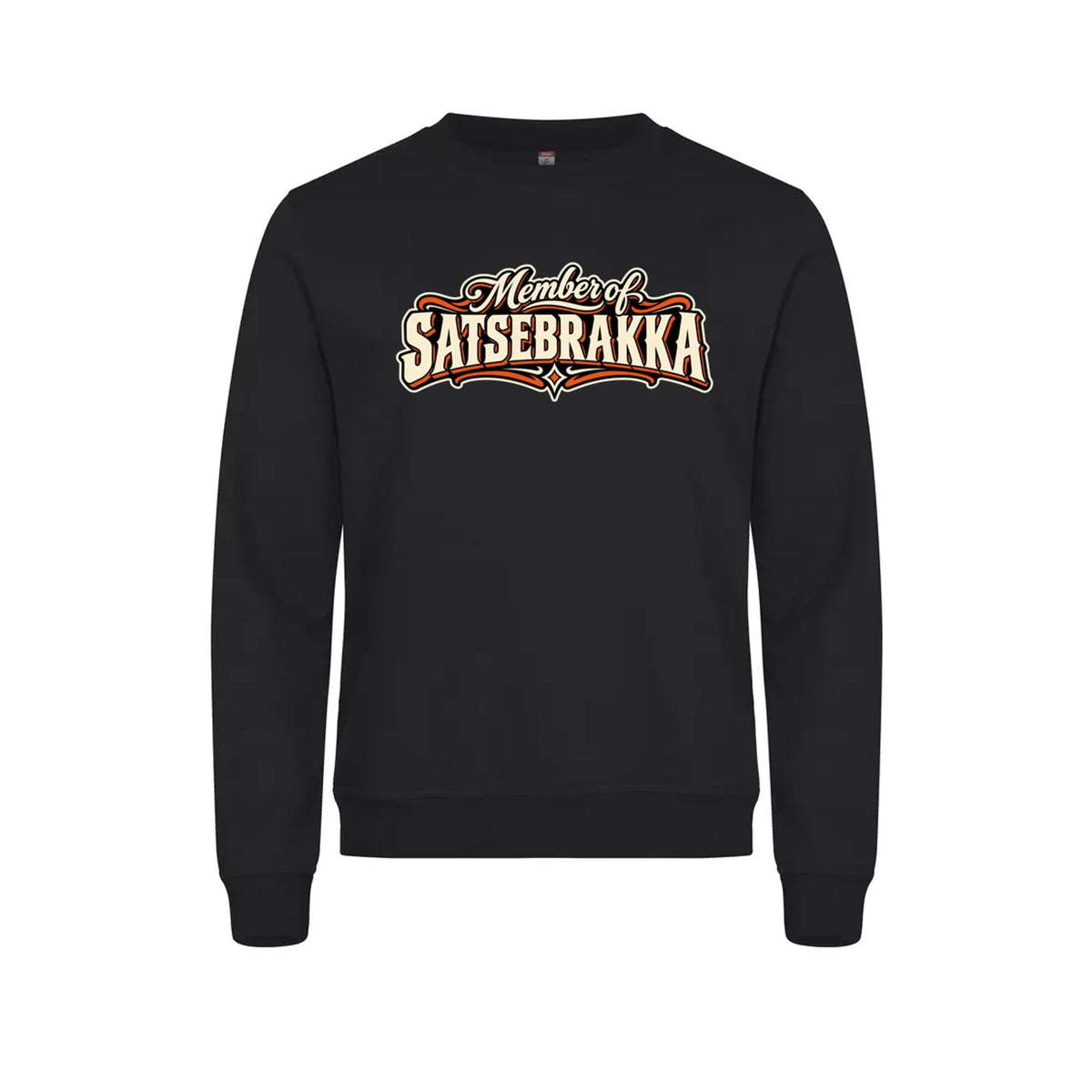 Satsebrakka Genser – Sort – foran