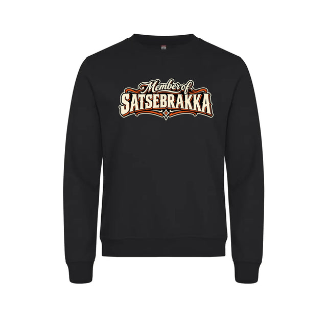 Satsebrakka Genser – Sort – foran