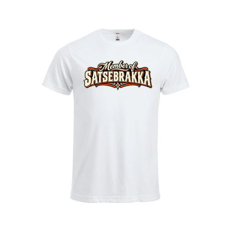 Satsebrakka T-skjorte – Hvit – foran