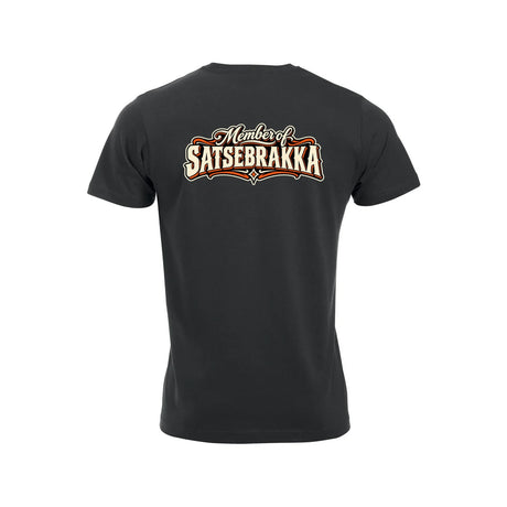 Satsebrakka T-skjorte – Sort – bak