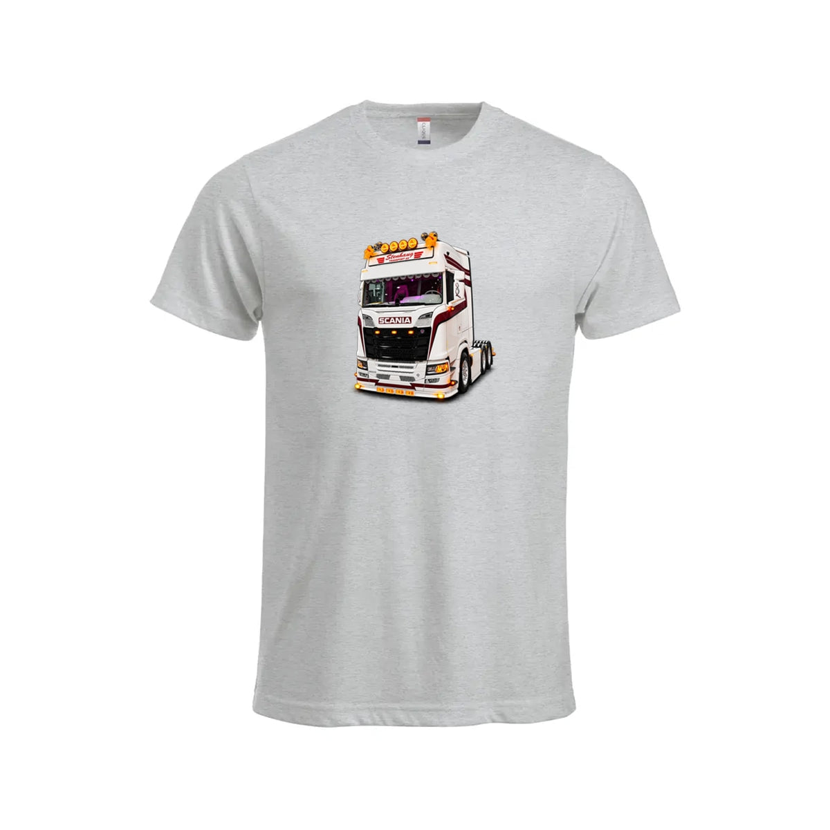 Stenhaug White T-skjorte – Aske – foran