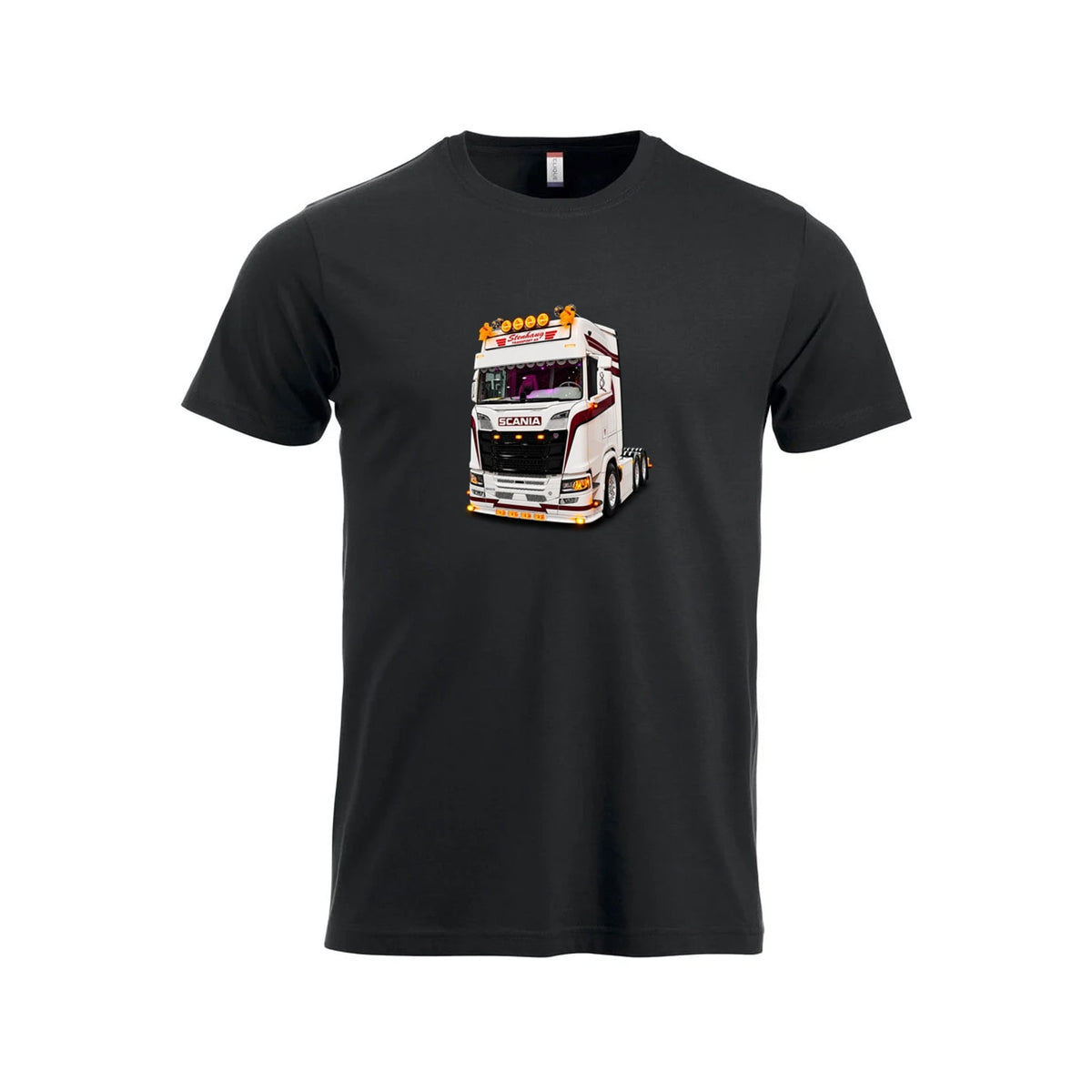 Stenhaug White T-skjorte – Sort – foran