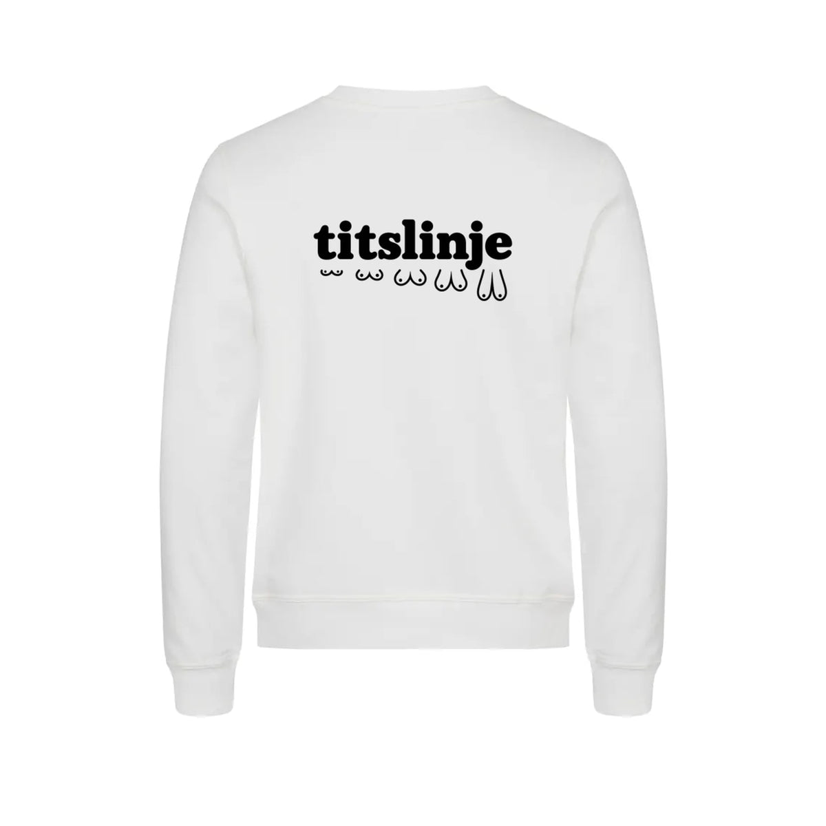 Titslinje Genser – Hvit – bak
