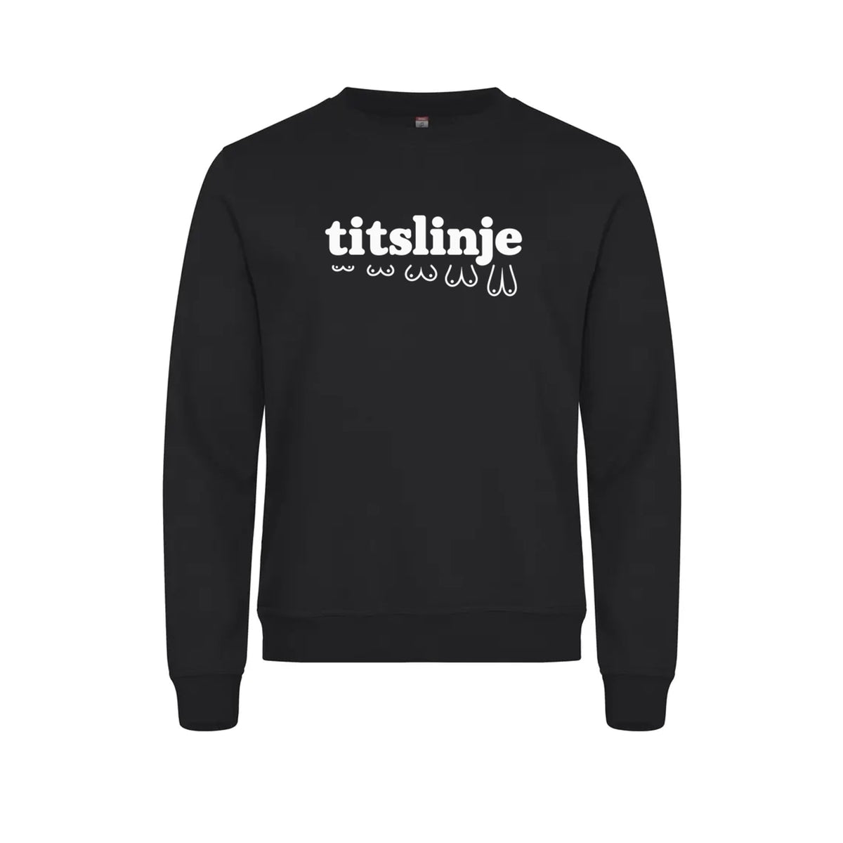 Titslinje Genser – Sort – foran