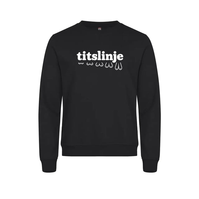 Titslinje Genser – Sort – foran
