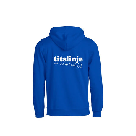 Titslinje Hettegenser – Blå – bak