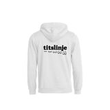 Titslinje Hettegenser – Hvit – bak