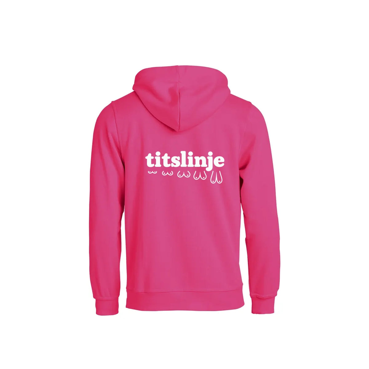 Titslinje Hettegenser – Rosa – bak