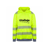 Titslinje Reflekshoodie – Safety Gul – foran