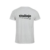 Titslinje T-skjorte – Aske – bak