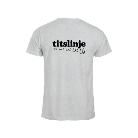 Titslinje T-skjorte – Aske – bak