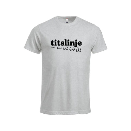 Titslinje T-skjorte – Aske – foran