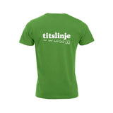 Titslinje T-skjorte – Grønn – bak
