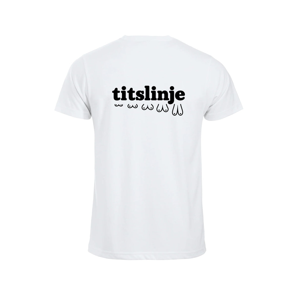 Titslinje T-skjorte – Hvit – bak