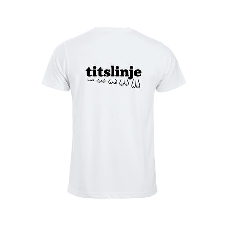Titslinje T-skjorte – Hvit – bak