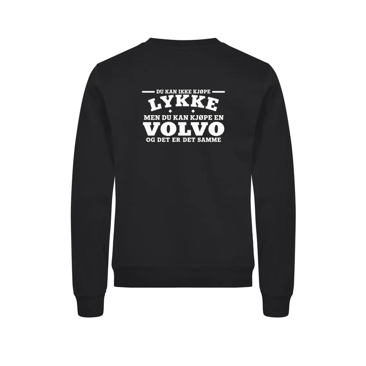 Volvo-lykke Genser – Sort – bak