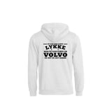 Volvo-lykke Hettegenser – Hvit – bak