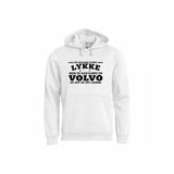 Volvo-lykke Hettegenser – Hvit – foran