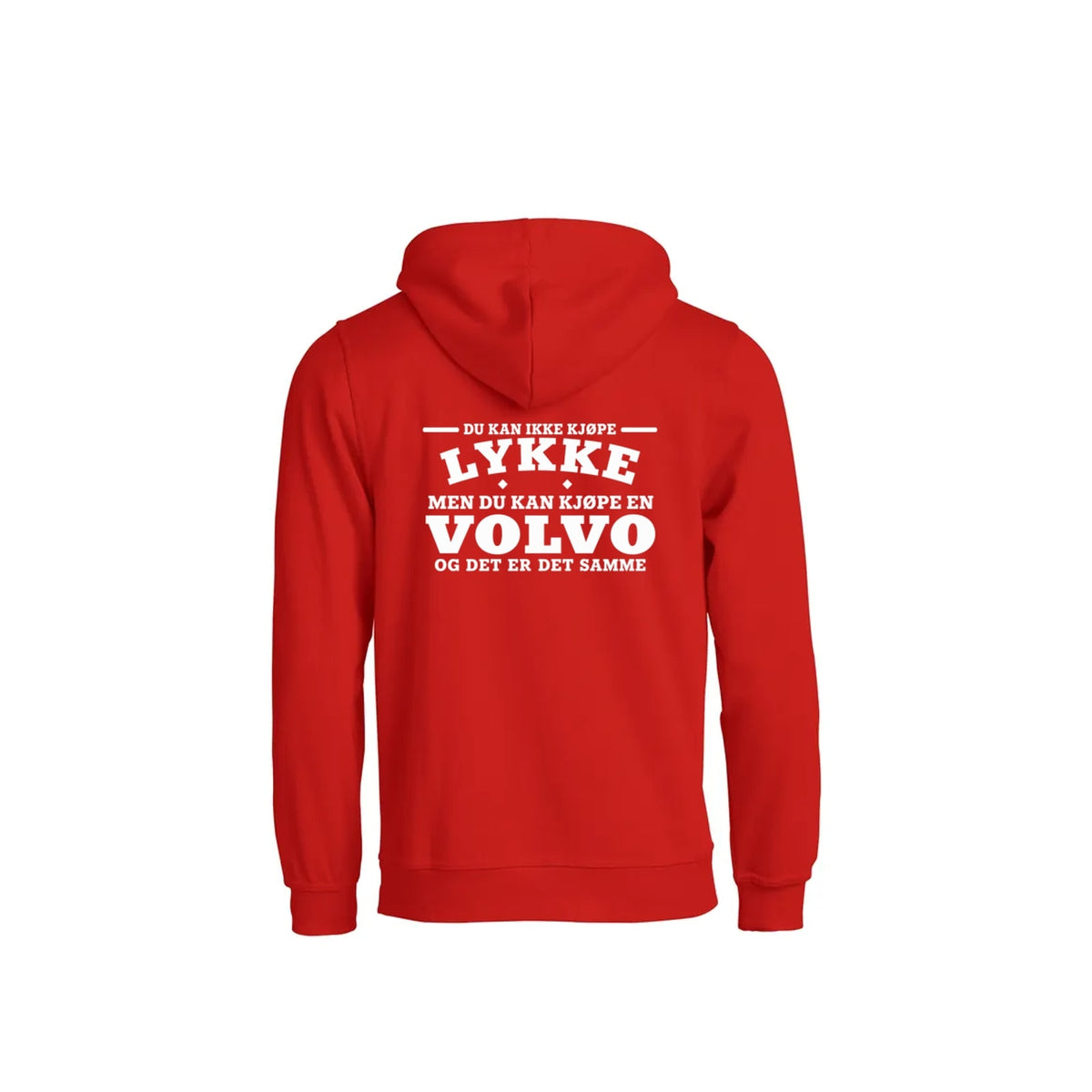 Volvo-lykke Hettegenser – Rød – bak