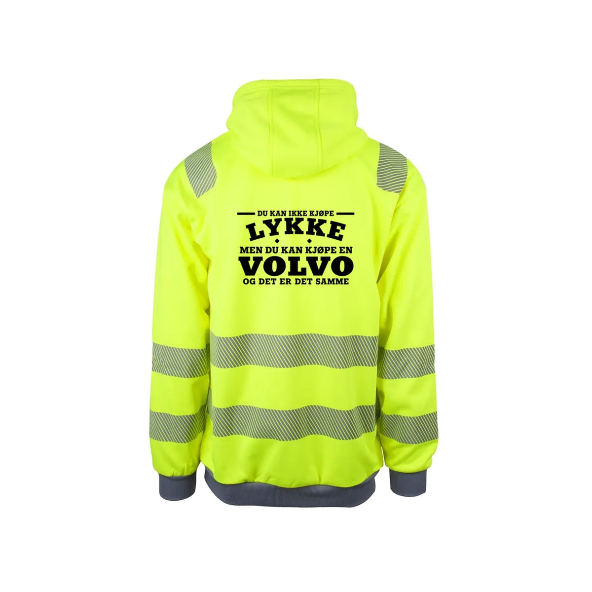 Volvo-lykke Reflekshoodie – Safety Gul – bak