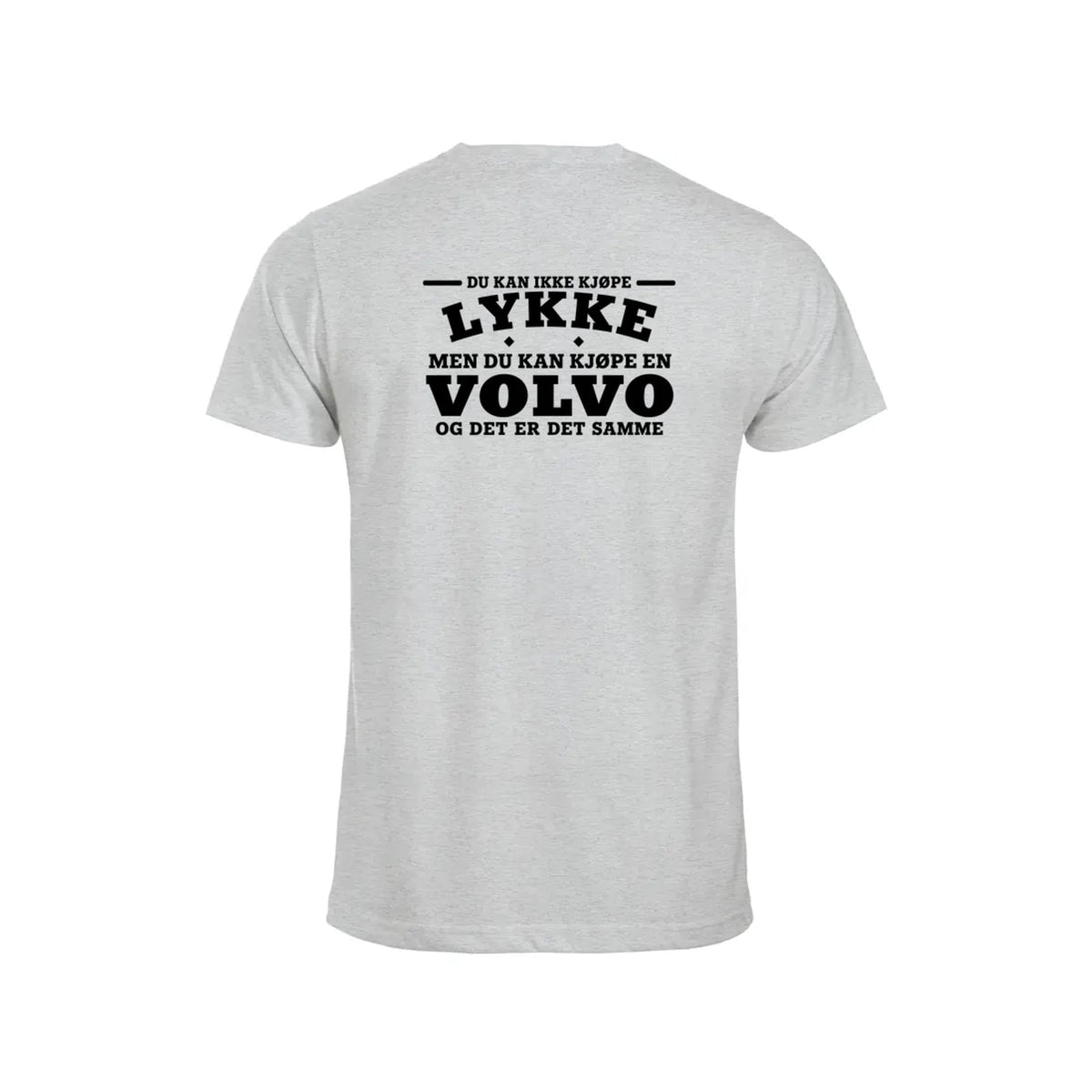 Volvo-lykke T-skjorte – Aske – bak