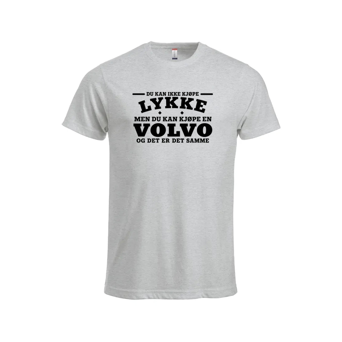 Volvo-lykke T-skjorte – Aske – foran