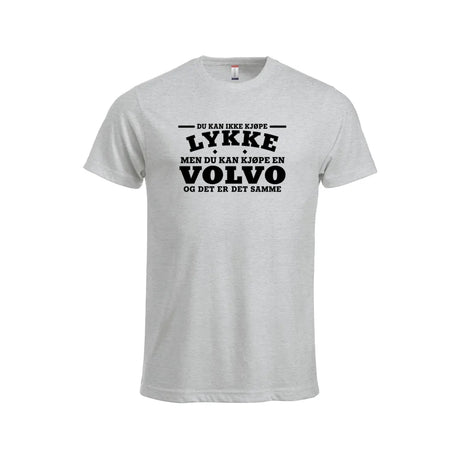 Volvo-lykke T-skjorte – Aske – foran