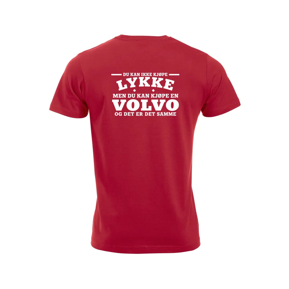 Volvo-lykke T-skjorte – Rød – bak