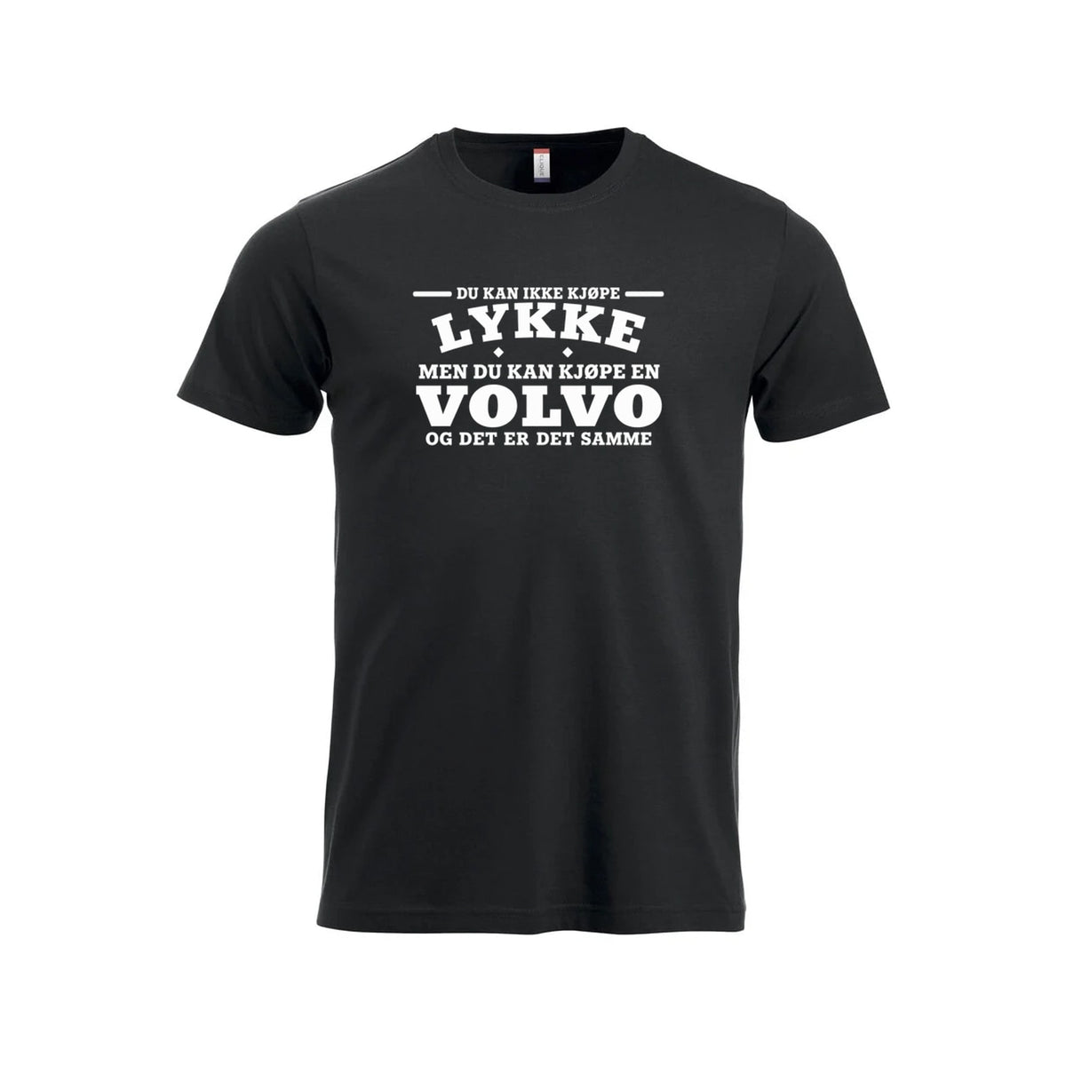 Volvo-lykke T-skjorte – Sort – foran