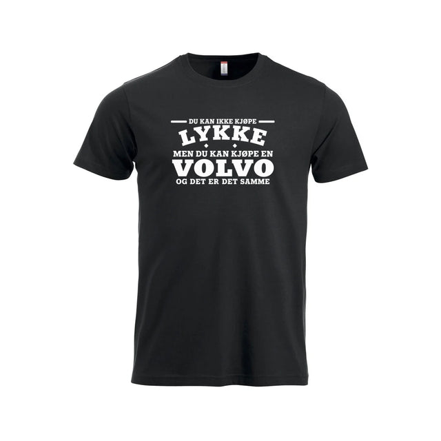 Volvo-lykke T-skjorte – Sort – foran